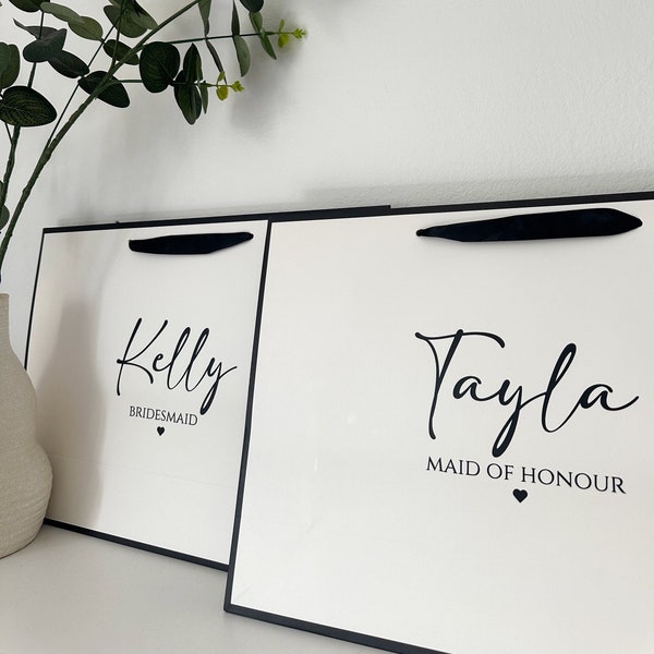 Personalised Luxury Gift Bag | Bridesmaid | Wedding | Birthday | Proposal Engagement | Baby Shower