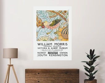Affiche d'exposition Vintage - William Morris - Impression poster Art qualité professionnelle - Affiche exposition - Encre pigmentée