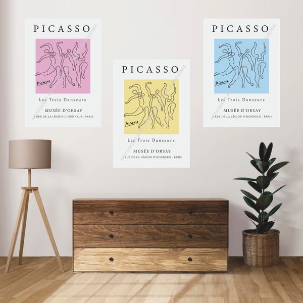 The Three Dancers - Pablo Picasso - Professional quality poster printing - Exhibition poster - Pigmented ink