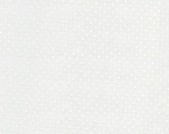 Westfalenstoffe Kyoto dots white/white cotton print fabric