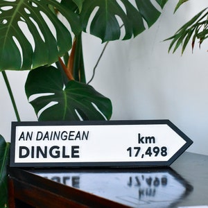 Personalisiertes Vintage irisches Straßenschild | Kundenspezifisches irisches Grafschaftszeichen | Personalisierte Abstand Zeichen | Personalisiertes irisches Geschenk
