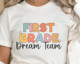Eerste rang Dream Team Retro leraar shirt, eerste rang leraar shirt, 1e rang leraar shirt, leraar team, eerste rang leraar tshirt,