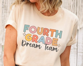 Fourth Grade Dream Team Shirt, Fourth Grade Teacher Shirt, 4th Grade Teacher Shirt, Retro Teacher, Teacher Team Shirt, Dream Team Shirts