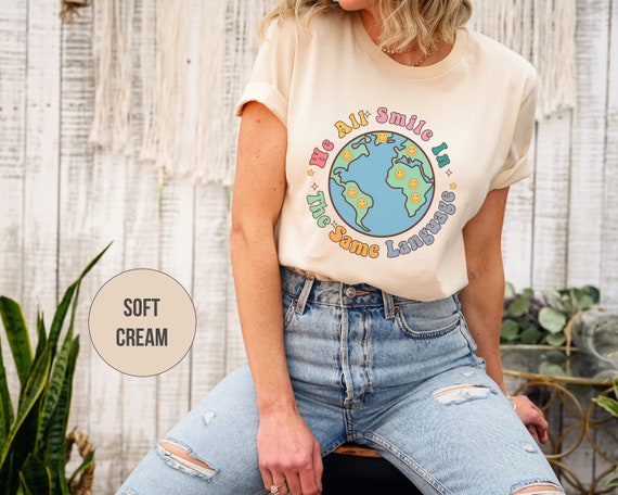 We All Smile In The Same Language ESL Teacher Shirt, ESL Teacher Gift, Multilingual Teacher, Bilingual Teacher, Spanish Teacher Shirt,