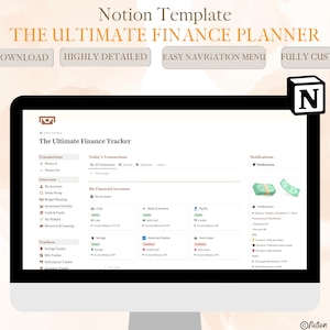 Plantilla de Notion para el planificador financiero definitivo: presupuesto, seguimiento de ingresos y gastos, gestión de inversiones, establecimiento de objetivos con notificaciones