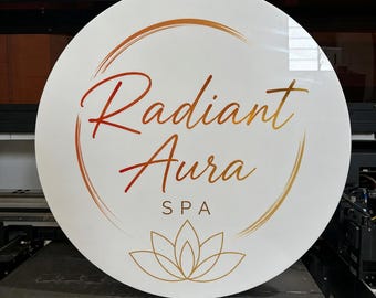 Acrylic Beauty Studio Salon Sign, Acrylic Office Logo Sign, Wall and Door Office Sign,  Business Logo Signs
