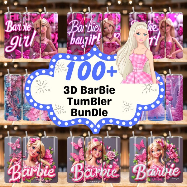 100+ Barbie Tumbler Warp 20oz Png, Barbie Doll Sublimation, Barbie Party, Barbie Cup, Barbie Birthday Gifts, Pink Girl Doll, Barbie clipart