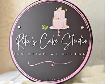 Custom Acrylic Business Sign, Business Logo Sign, Acrylic Welcome Sign, Business Sinage, Round Acrylic Sign