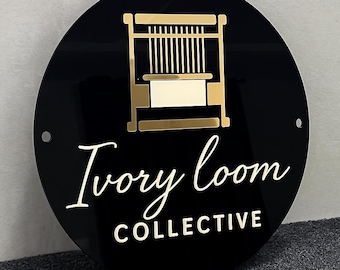 Custom Acrylic Sign | Acrylic Business Sign | Business Logo Sign | Acrylic Logo Sign | Office Door Sign