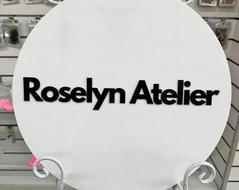 Custom Acrylic Business Sign | Office Storefront | Wall Hanging Business Office Signage