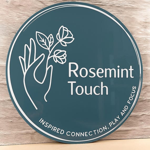 Custom Acrylic Business Sign, 3D Round Acrylic Logo Sign, Business Logo Sign, Acrylic Welcome Sign, Acrylic Bar Sign
