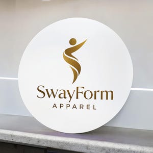 Custom Acrylic Business Sign, Custom Logo Sign, Business Logo Sign, Round Acrylic Sign, Acrylic Logo Sign, Personalized Sign, Wall Decor