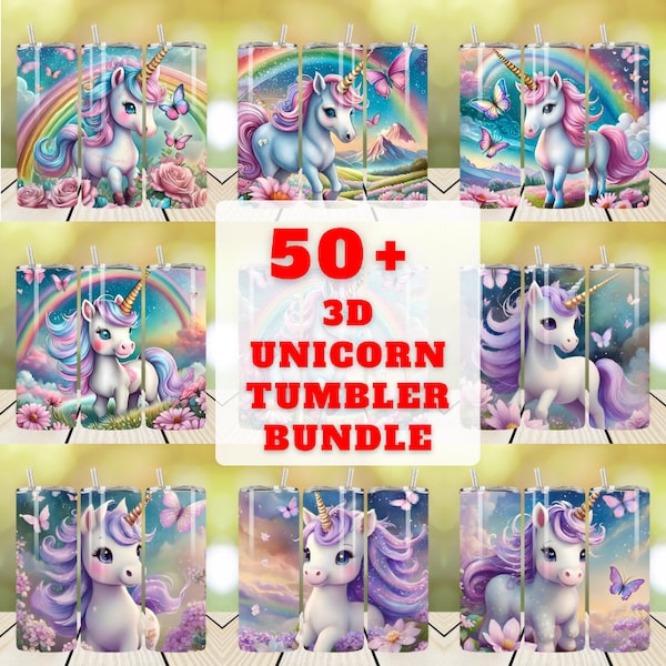 50+ unicorn tumbler wrap Bundle, purple tumbler wrap,  skinny tumbler Sublimation Designs,  Best Seller 3d tumbler wrap
