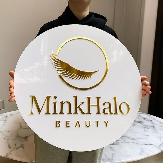 Custom Business Sign, Acrylic Signs, Business Logo Sign, Personalized Acrylic Office Sign, Store & Wall Sign, Name Sign for Small Business