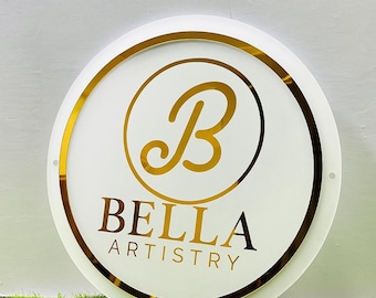 Custom Business Acrylic Sign | Business Logo Sign | 3d Business Sign | Acrylic Welcome Sign