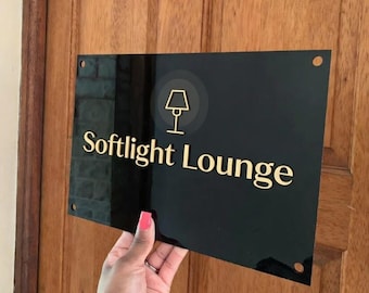 Acrylic Business Signage | Custom Acrylic Logo | Office door Sign | Welcome Sign