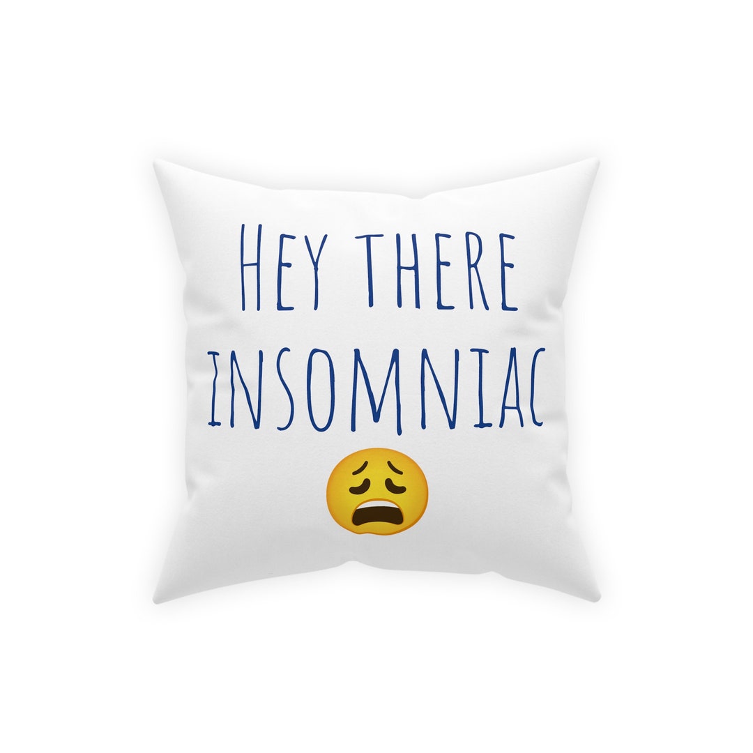Insomniac Emoji Pillow Etsy