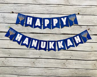 Hanukkah Banner Printable|| Easy to download and print||