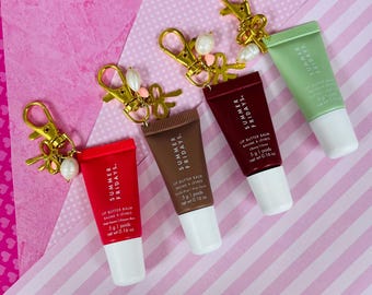 Lip gloss keychain/charm lip balm/Summer Fridays lip balm/bag charm/mini lip balm/lip balm with charm included/bag charm/limited edition