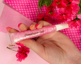 Himalayan Salt shimmer lip gloss/chronic illness things/self care items/spoonie lip gloss/sheer lip tint/lip oil/chronic illness accessories