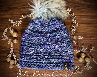 Starcrossed Crochet Beanie Pattern - Crochet Pattern - Beginner friendly crochet pattern