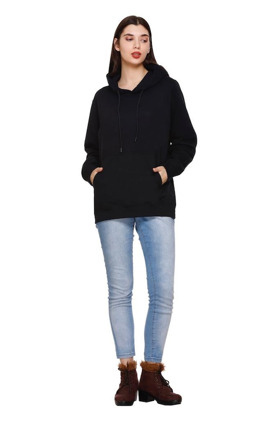 Girls Heavy Blend Black Hooded Sweatshirt Plain Blank Hoodie Wholesale Bulk Plain Hoodie Blank Hoodie. Etsy UK