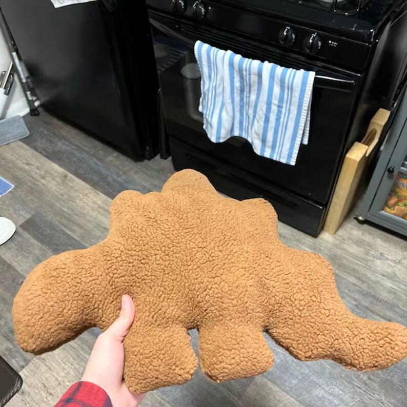 Large Dinosaur Nugget Pillow Dino Nuggie Couch Pillows Etsy