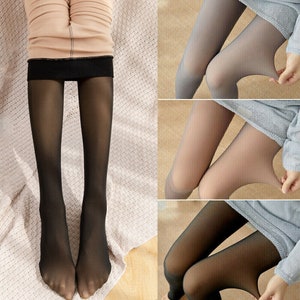 Women Flawless Legs Warm Fleece Pantyhose Soft Thick Tights Winter