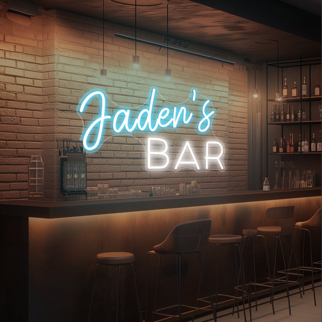 Custom Bar Sign, Battery Neon Bar Sign, Neon Bar Sign Custom, Neon Bar