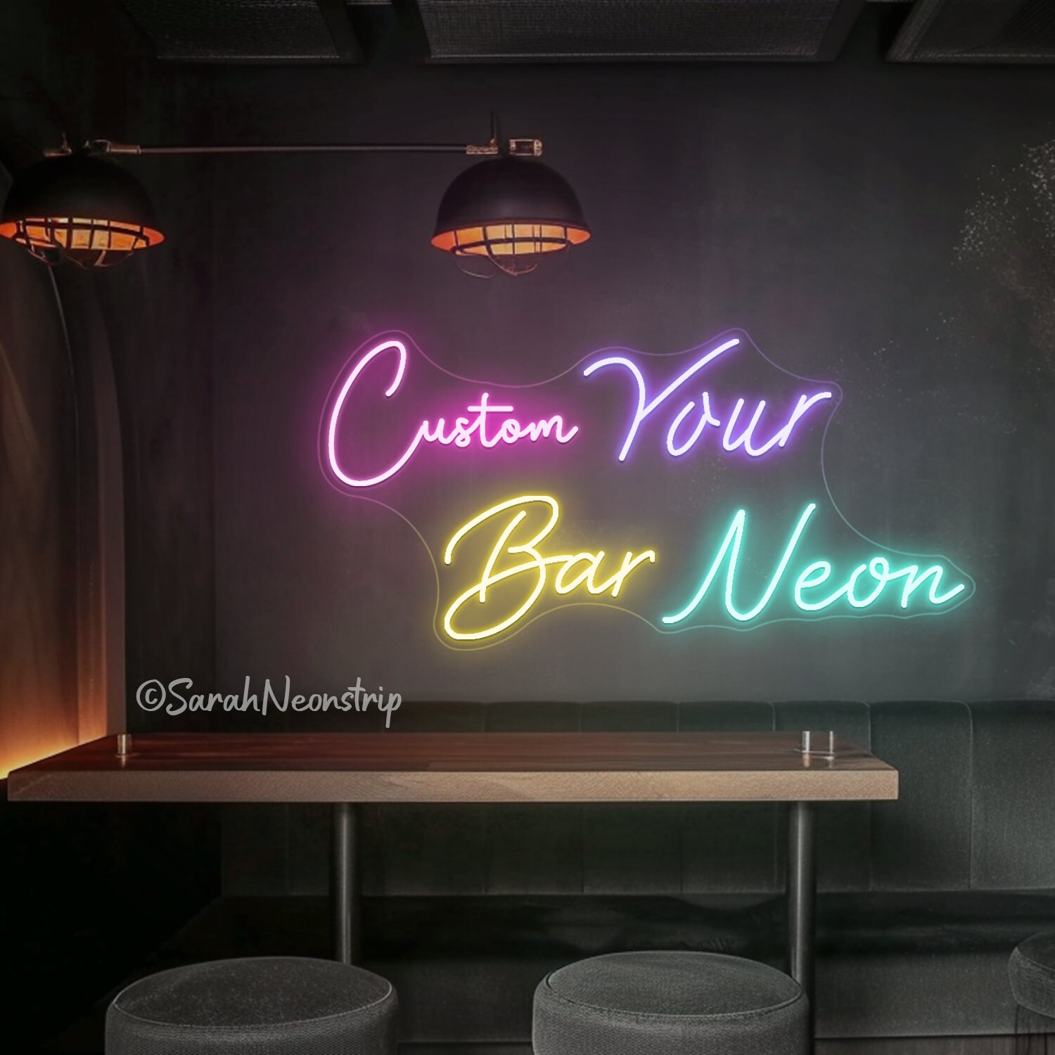 Custom Bar Sign, Battery Neon Bar Sign, Neon Bar Sign Custom, Neon Bar