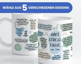 Anti-Stress Affirmationen Kaffee Tasse, Geschenk Kollege, Geschenk Freund, Abschiedsgeschenk Chef, Dankeschön, Jobwechsel Geschenk, Danke