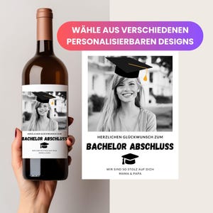 Bachelor Abschluss Geschenke zum Bachelorabschluss personalisiertes Weinetikett Geschenk Studium bestanden Geldgeschenk Bachelor Studium