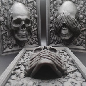 3D skull painting