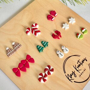 Christmas Stud Earrings: Build Your Own Holiday Clay Stud Pack