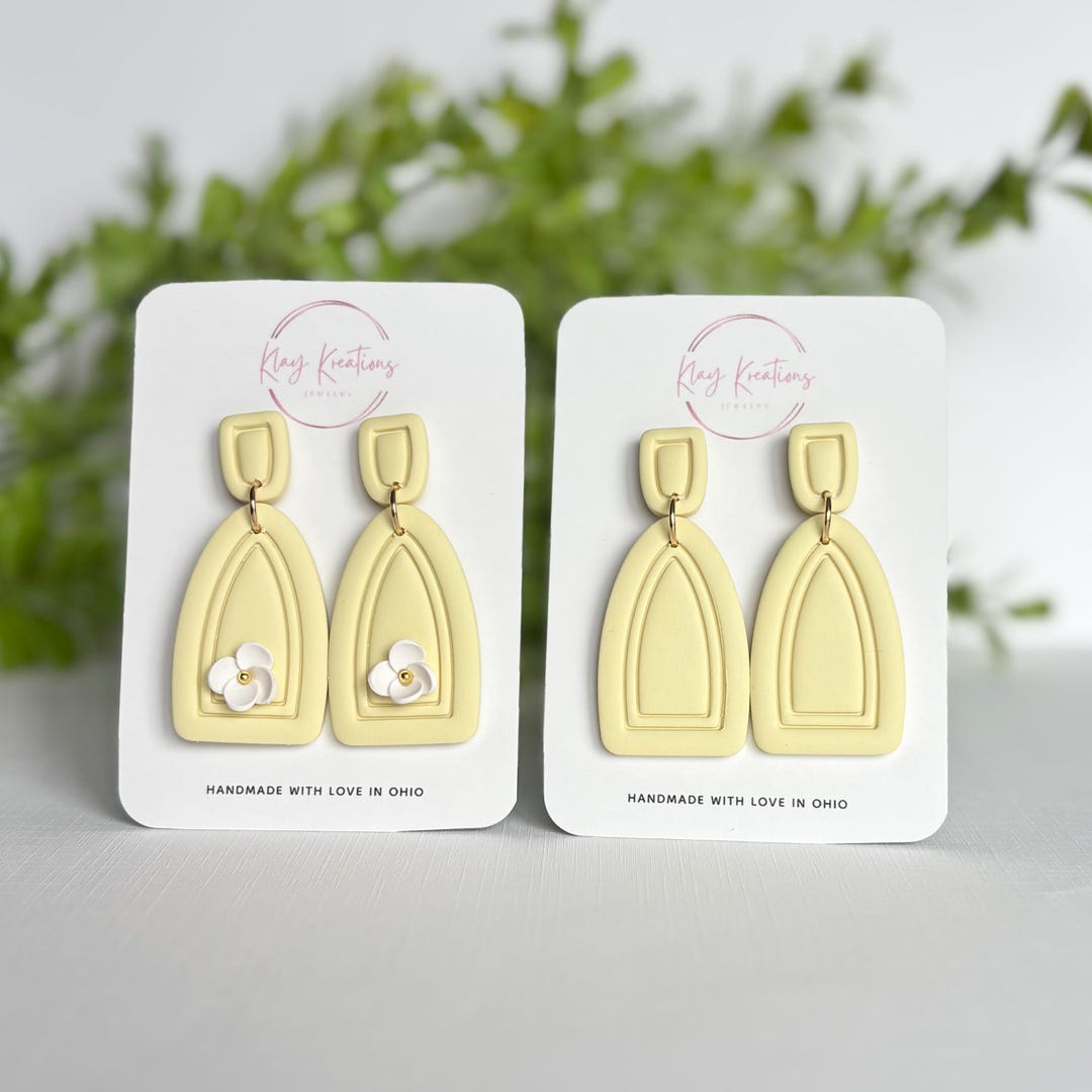 The Calla | Core Collection - Minimalist Pastel Polymer Clay Earrings ...
