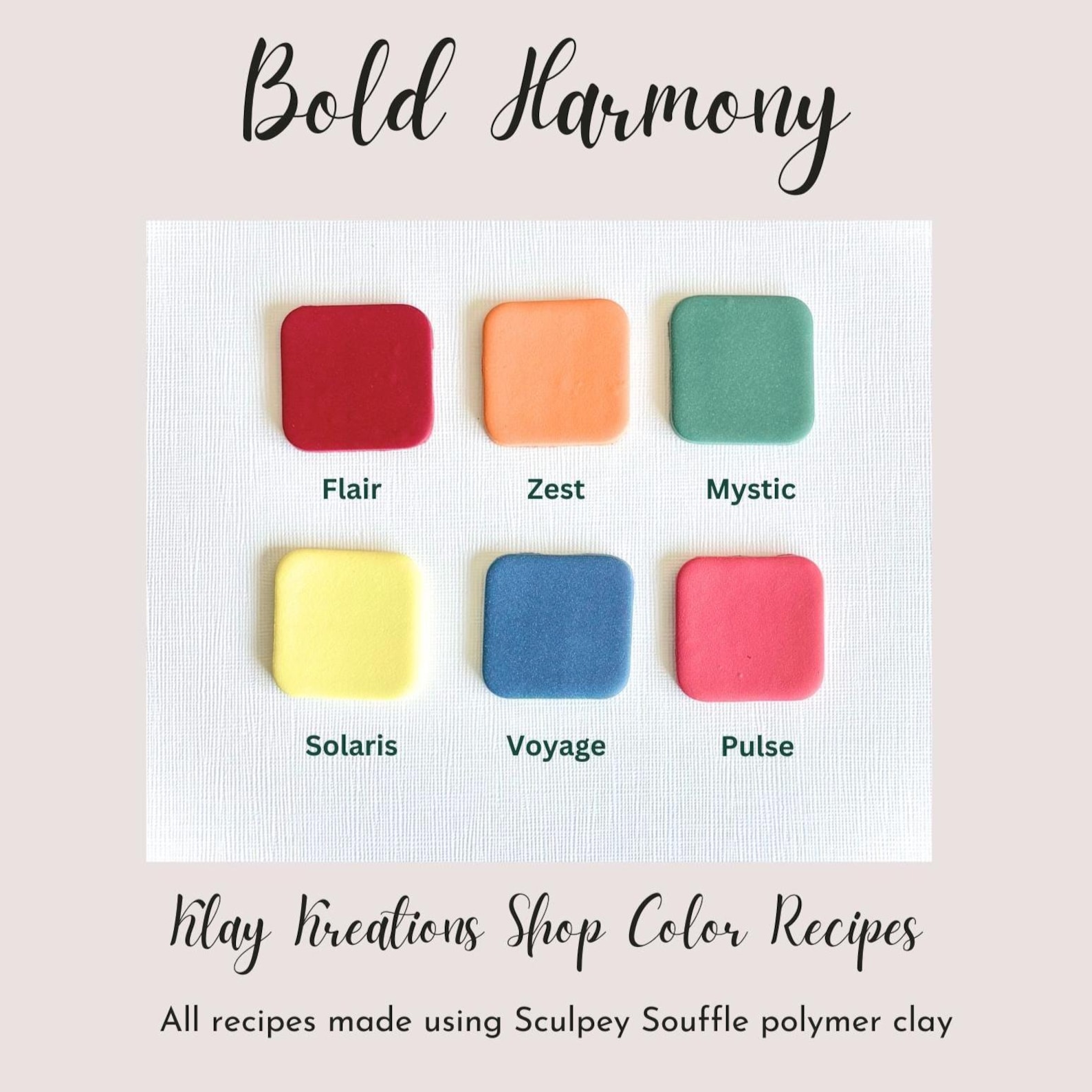 Bold Harmony Sculpey Souffle Color Recipes - Bold, Dramatic Inspired ...