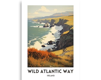 Wild Atlantic Way Travel Poster
