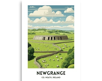 Newgrange Travel Poster