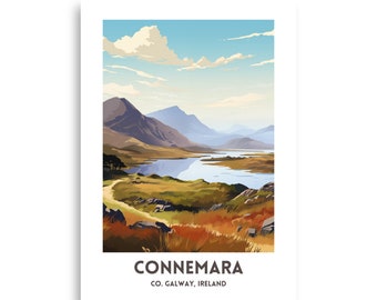 Connemara Travel Poster