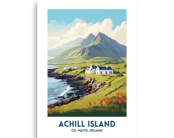 Achill Island Travel Poster