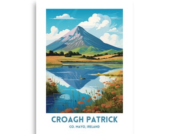 Croagh Patrick Travel Poster