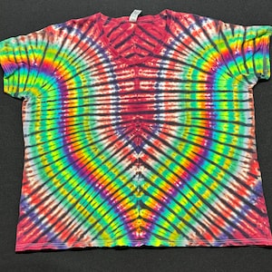 Women’s multi color 3X v-neck tie dye