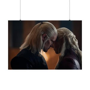 Daemon and Rhaenyra Targaryen Matte Horizontal Posters