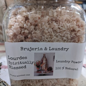 Lourdes- Laundry powder, for spiritual purification and to raise your frequency