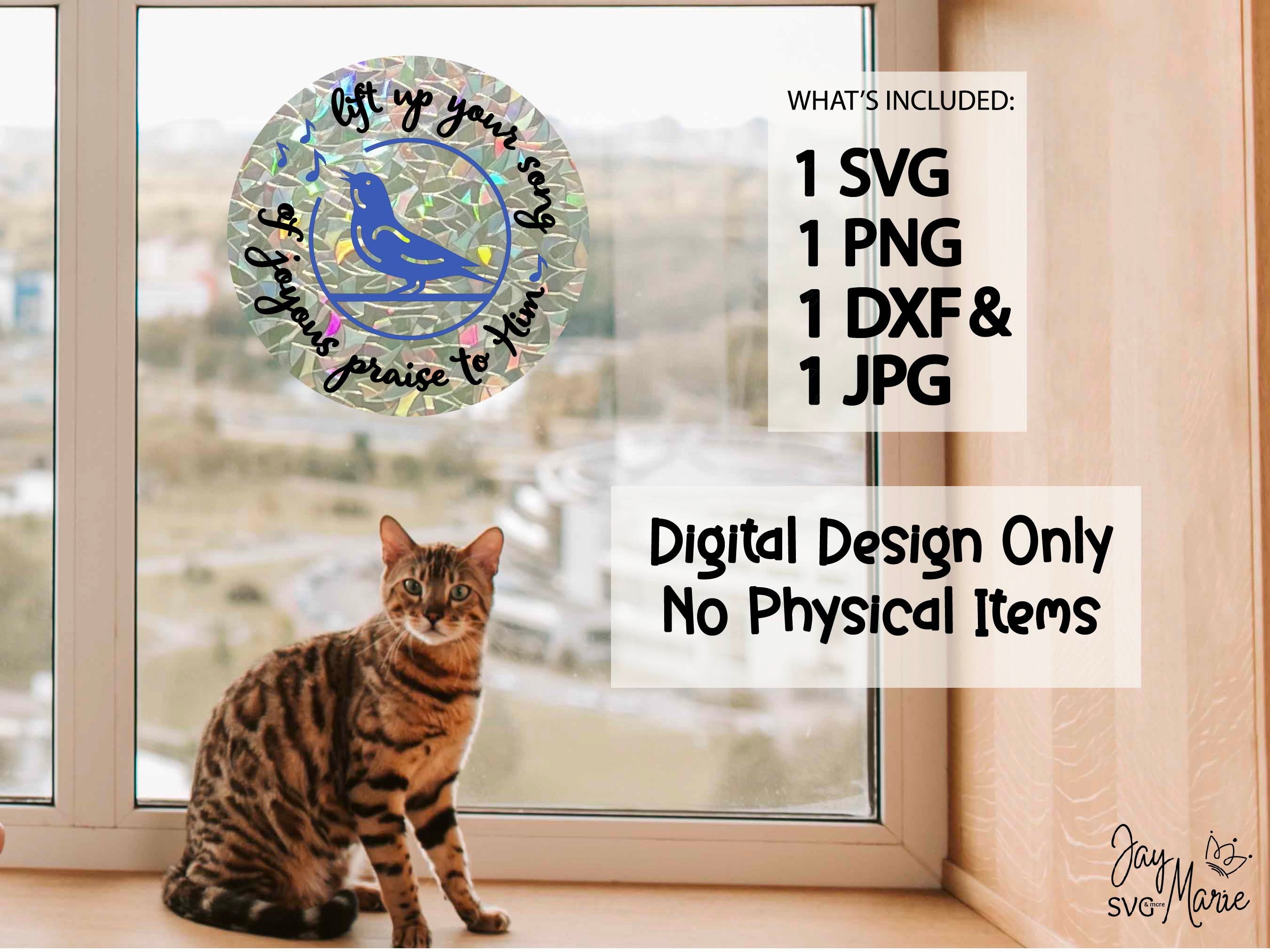 Scripture Window Clings Bible Verse Svg Rainbow Window Cling Dopamine Decor Faux Stained Glass ...