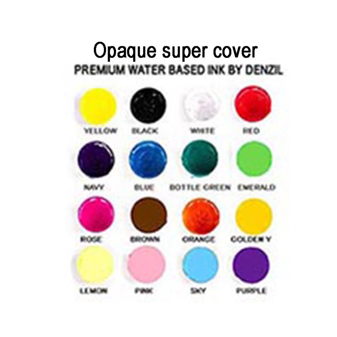 Opaque Super Cover Screen Printing Ink Multipurpose Waterbased Screen