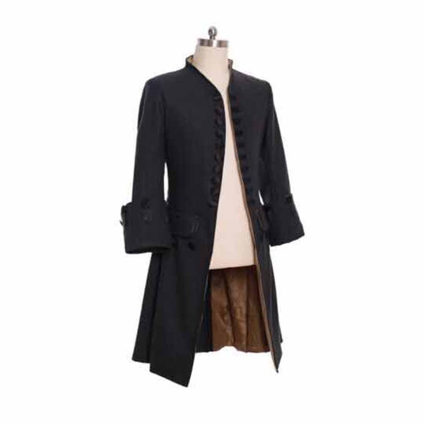 New Military Brown Wolle 18.Jahrhundert Kolonial Gehrock Outfit Für Herren Handgefertigte Beschleunigte Versandservices Weltweit Verfügbar