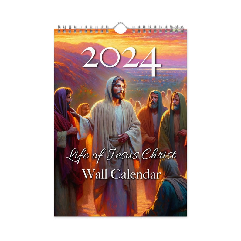 Wall Calendar 2024 Life of Jesus Christ Etsy