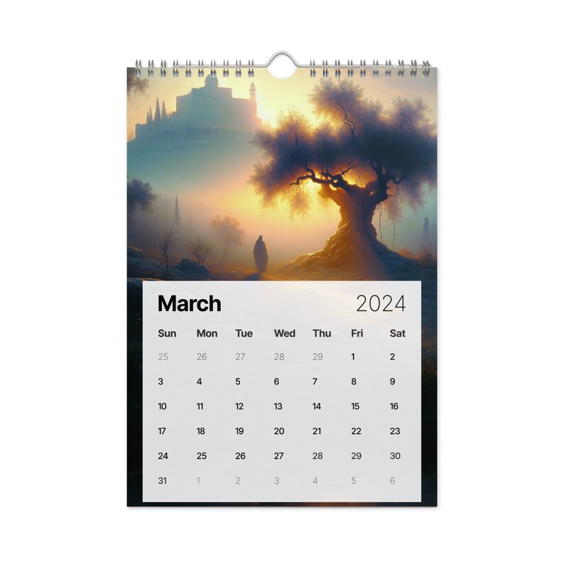 Wall Calendar 2024 Life of Jesus Christ Etsy
