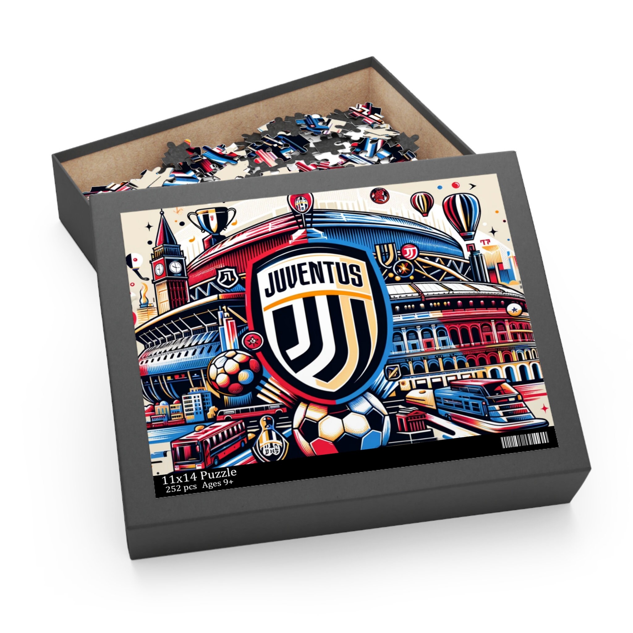 Juventus Soccer Team Puzzle Vibrant Design 120/252/500 Pieces Fan